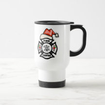Firefighter Santa Claus Mugs