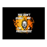 Firefighter Scare Postcard
