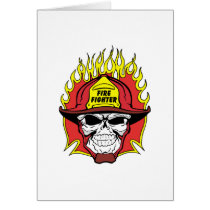 Firefighter Skull Cards