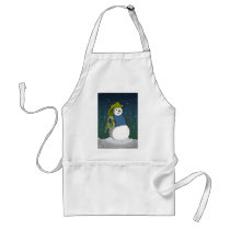 Firefighter Snowman Aprons
