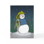 Firefighter Snowman cards