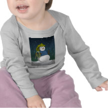 Firefighter Snowman T-shirt