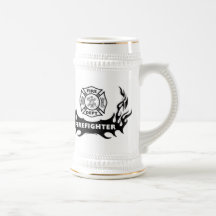 Firefighter Tattoo Coffee Mugs