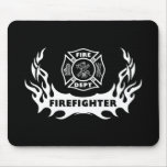 Firefighter Tattoo Mouse Pad