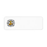 Firefighter Thanksgiving Logos Custom Return Address Label