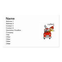 Firefighter to the Rescue T-shirts and Gifts Business Cards