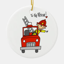 Firefighter to the Rescue T-shirts and Gifts Christmas Ornament