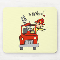 Firefighter To the Rescue Tshirts and Gifts Mouse Pad