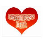 Firefighter's B.F.F. Postcard