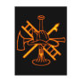 FIREFIGHTERS CREST POSTCARD