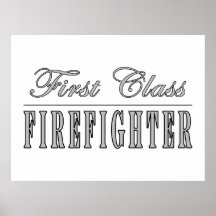 Firefighters : First Class Firefighter Print