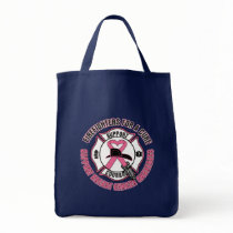 Firefighters For A Cure Breast Cancer Canvas Bags