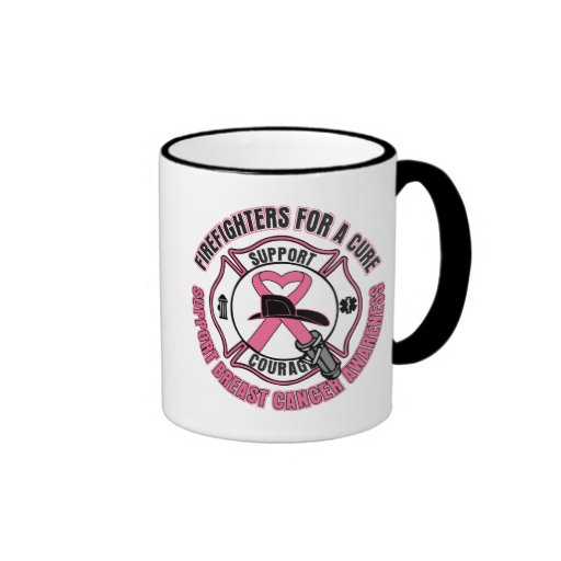 Firefighters For A Cure Breast Cancer Coffee Mug