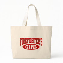 Firefighter's Girl Tote Bags
