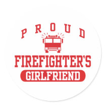 Firefighter's Girlfriend Sticker
