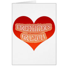 Firefighter's Grandma Greeting Card