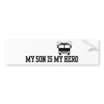 Firefighter's Mom Dad Bumper Stickers