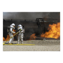 Firefighters neutralize a live fire photograph