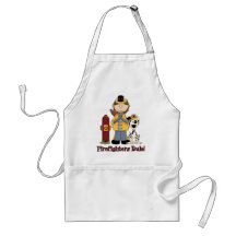 Firefighters Rule Girl Aprons
