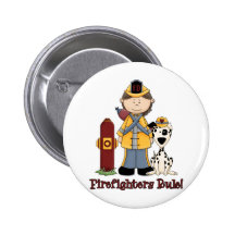 Firefighters Rule Girl Pins
