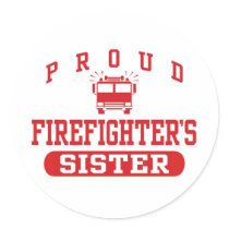 Firefighter's Sister Sticker