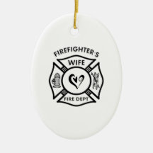 Firefighter's Wife Christmas Ornament