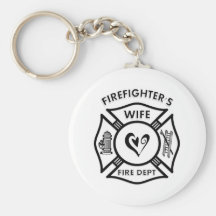 Firefighters Wife Keychain