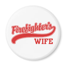 Firefighter's Wife Fridge Magnet