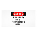 Firefighters Wife Property Personalized Photo Card