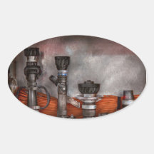 Firefighting - One for everyone Oval Stickers