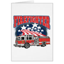 Firefighting Truck Card