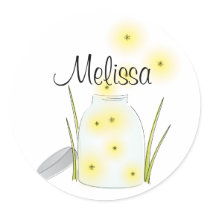 Fireflies Flying Stickers