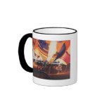 "Fireflies" Hot Air Balloon Watercolor Coffee Mug
