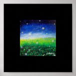 Firefly Fields Poster Print