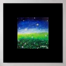 Firefly Fields Poster Print