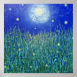 Firefly Moon Print
