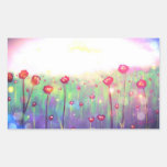 Firefly Rose Rectangle Sticker