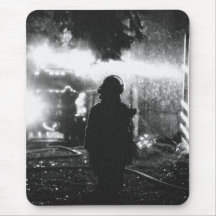 Fireground Silhouette Mouse Pad