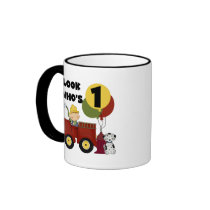 Fireman 1st Birthday Tshirts and Gifts Coffee Mugs