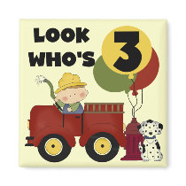 Fireman 3rd Birthday T-shirts and Gifts