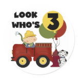 Fireman 3rd Birthday T-shirts and Gifts