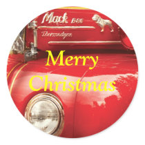 Fireman - An old fire truck Sticker
