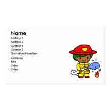Fireman Business Cards