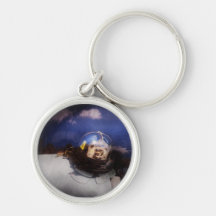Fireman - Captains hat Keychain