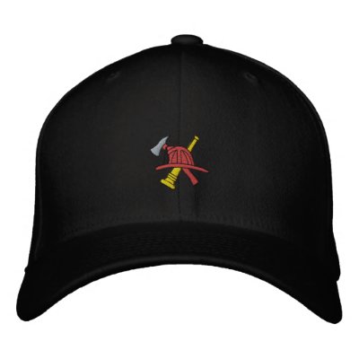 Fireman Embroidered Hat by fathersdaytshirts