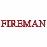 FIREMAN EMBROIDERED HOODED SWEATSHIRT