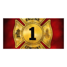 Fireman - Engine Company 1 Photo Card