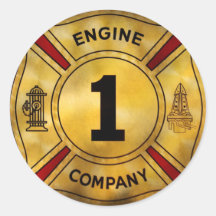 Fireman - Engine Company 1 Stickers