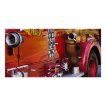 Fireman - Engine no 2 Personalized Photo Card