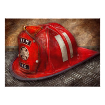 Fireman - Hat - A childhood dream Personalized Announcements